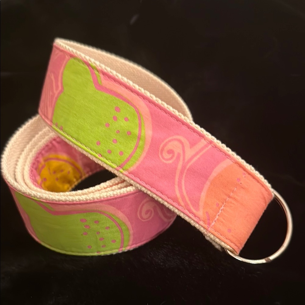 Lilly Pulitzer Pink and Cream Belt